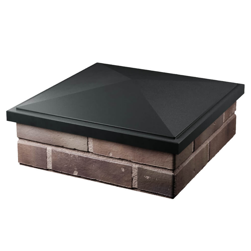 Колпак Zking БонаМоно Черный на столб 2х2 кирпича (515х515, 530х530мм) в Уссурийске фото