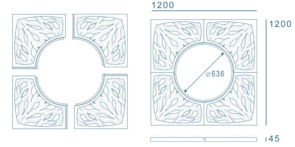 Приствольная решетка для дерева ZKING CRUST 1.2х1.2м Черная в Уссурийске фото