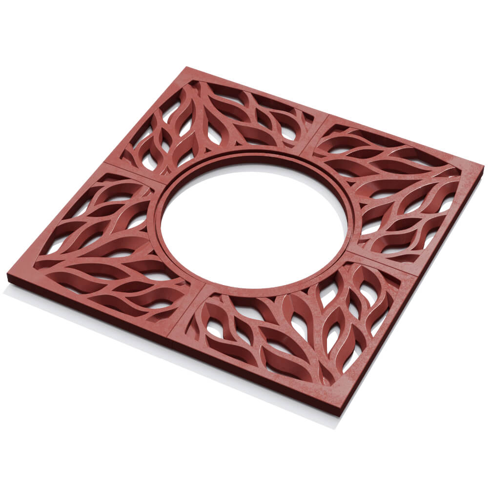 Приствольная решетка для дерева ZKING CRUST 1.2х1.2м Красная в Уссурийске фото