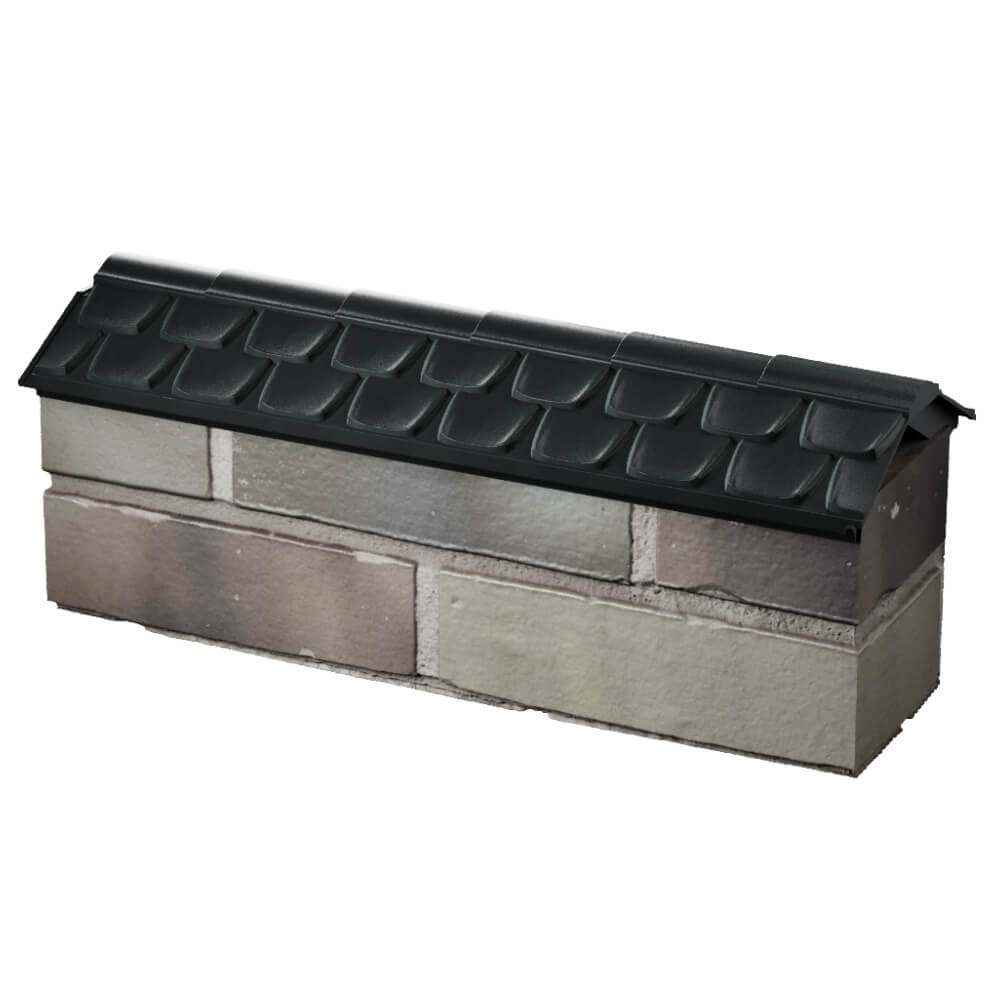 Парапет Zking Эльбрус Черный с посадкой на 0.5 кирпича (130мм) в Уссурийске фото