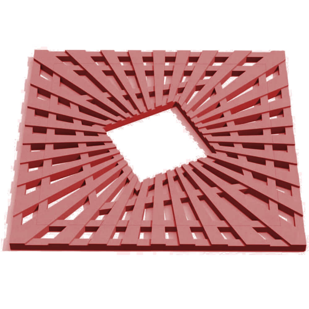 Приствольная решетка для дерева ZKING ATMOSPHERE 1.2х1.2м Красная Уссурийск фото