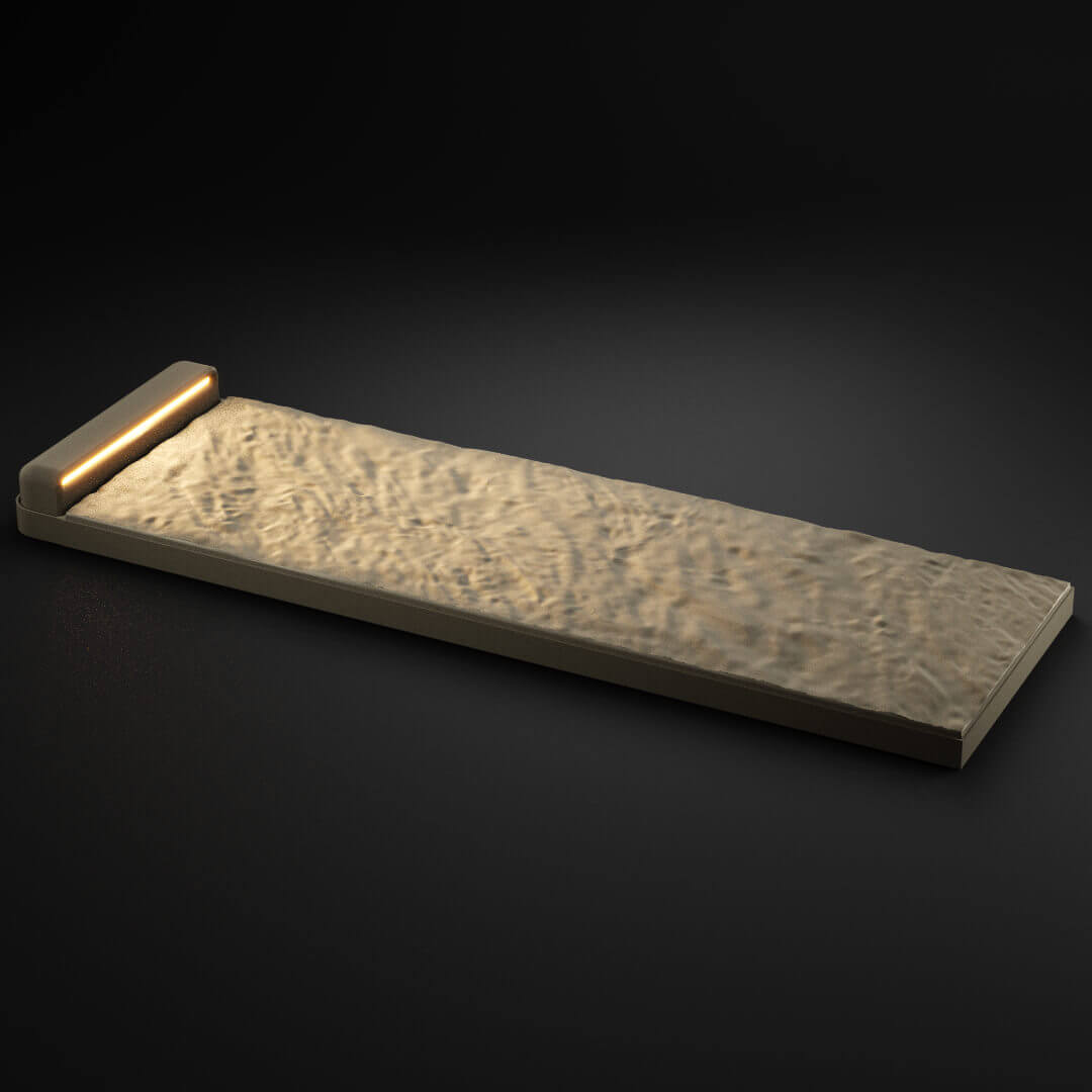 LED Светильник для шаговой плиты STONE Светлая Галька 330х75х98мм в Уссурийске фото