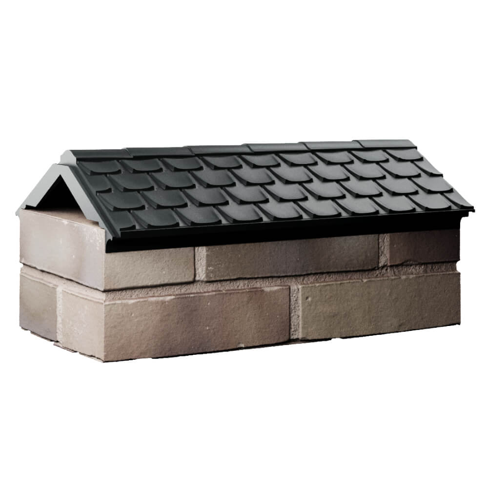 Парапет Zking Эльбрус Черный с посадкой на 1 кирпич (255мм) Уссурийск фото