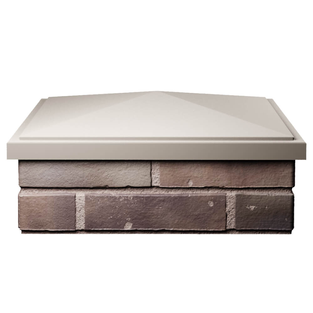 Колпак Zking БонаМоно Бежевый на столб 2х2 кирпича (515х515, 530х530мм) Уссурийск фото