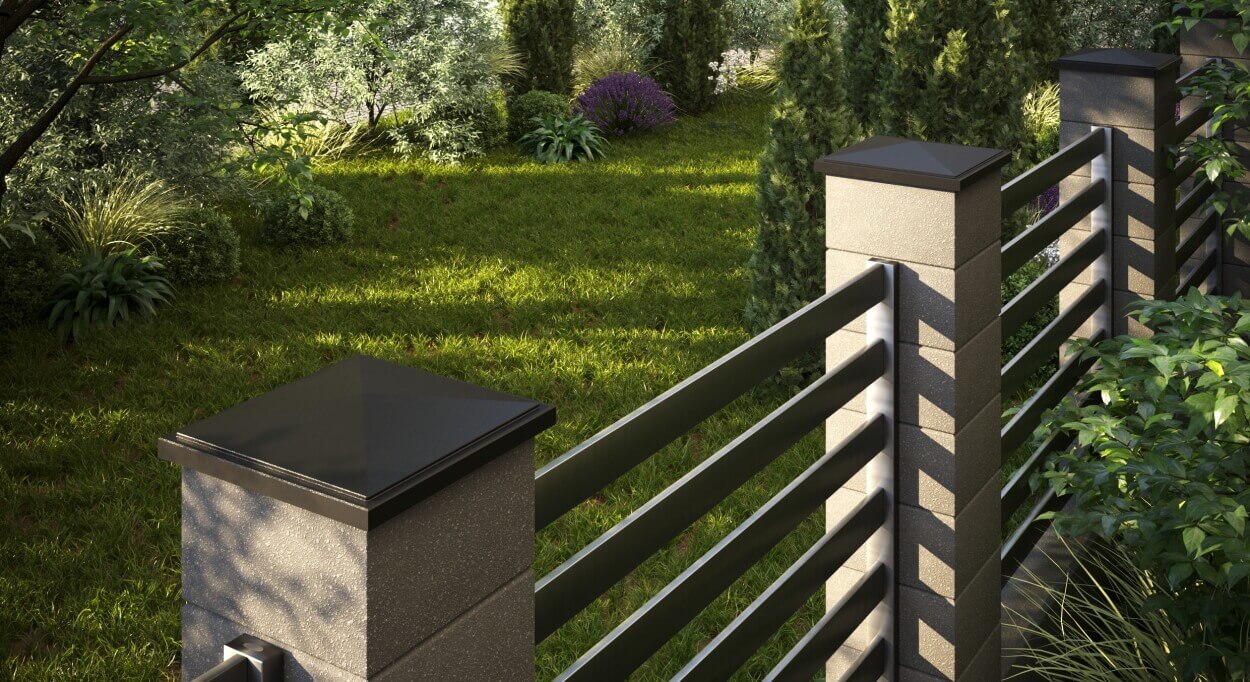 Колпак Zking БонаМоно Коричневый на столб 1.5х1.5 кирпича (385х385, 400х400мм) в Уссурийске фото