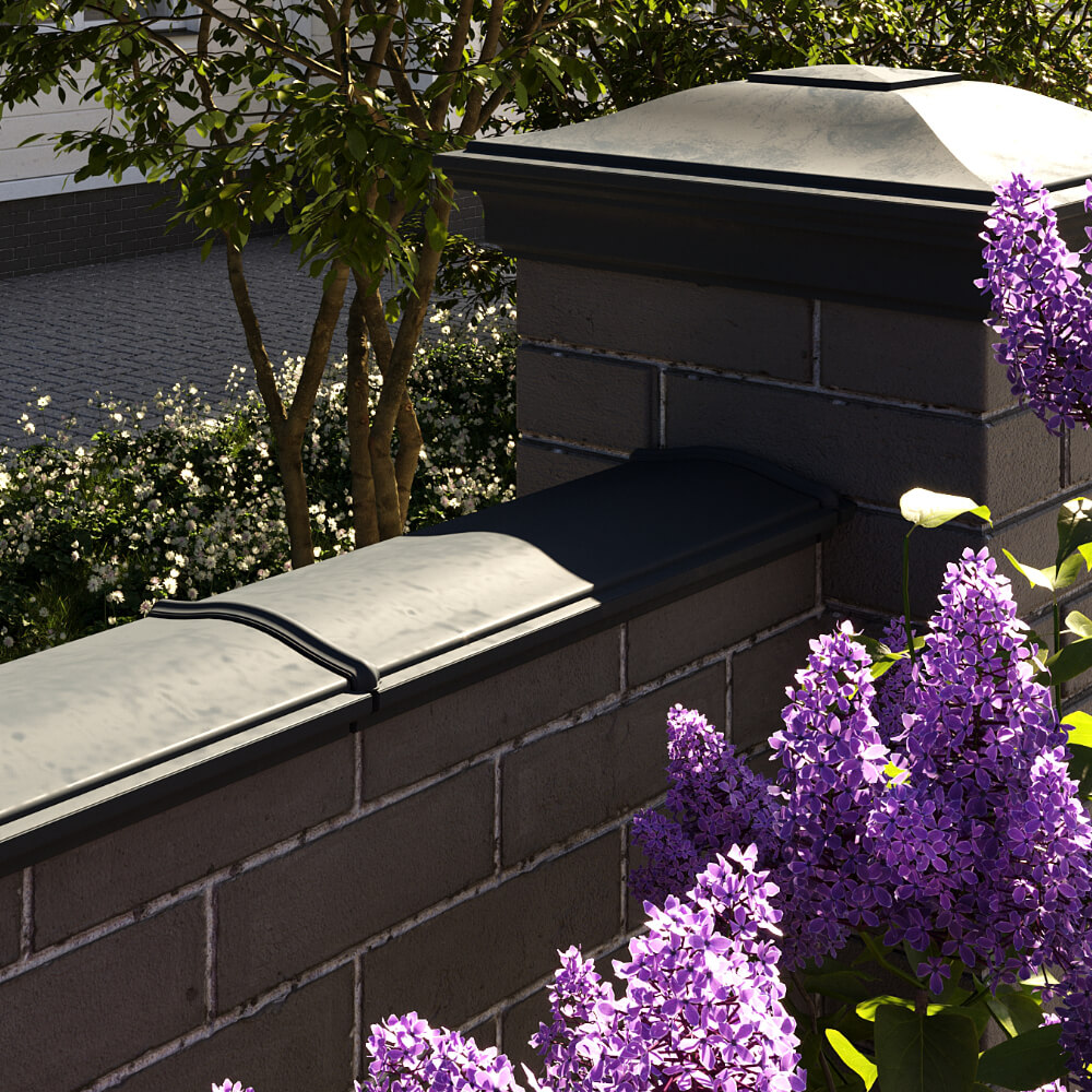 Парапет Zking Монблан Черный посадка на 0.5 кирпича (130мм) в Уссурийске фото