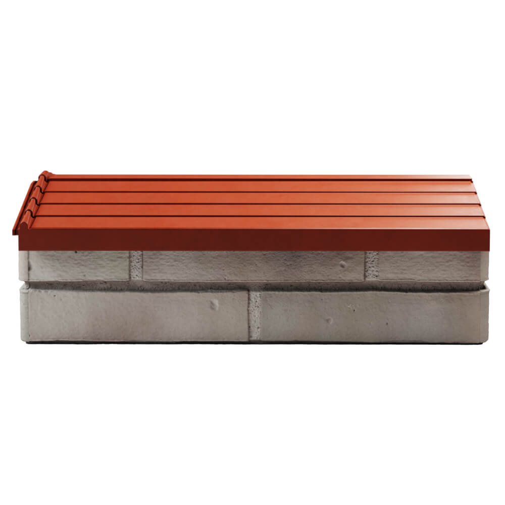 Парапет Zking Бона ХайТек Красный с посадкой на 1 кирпич (200/225/255мм) в Уссурийске фото