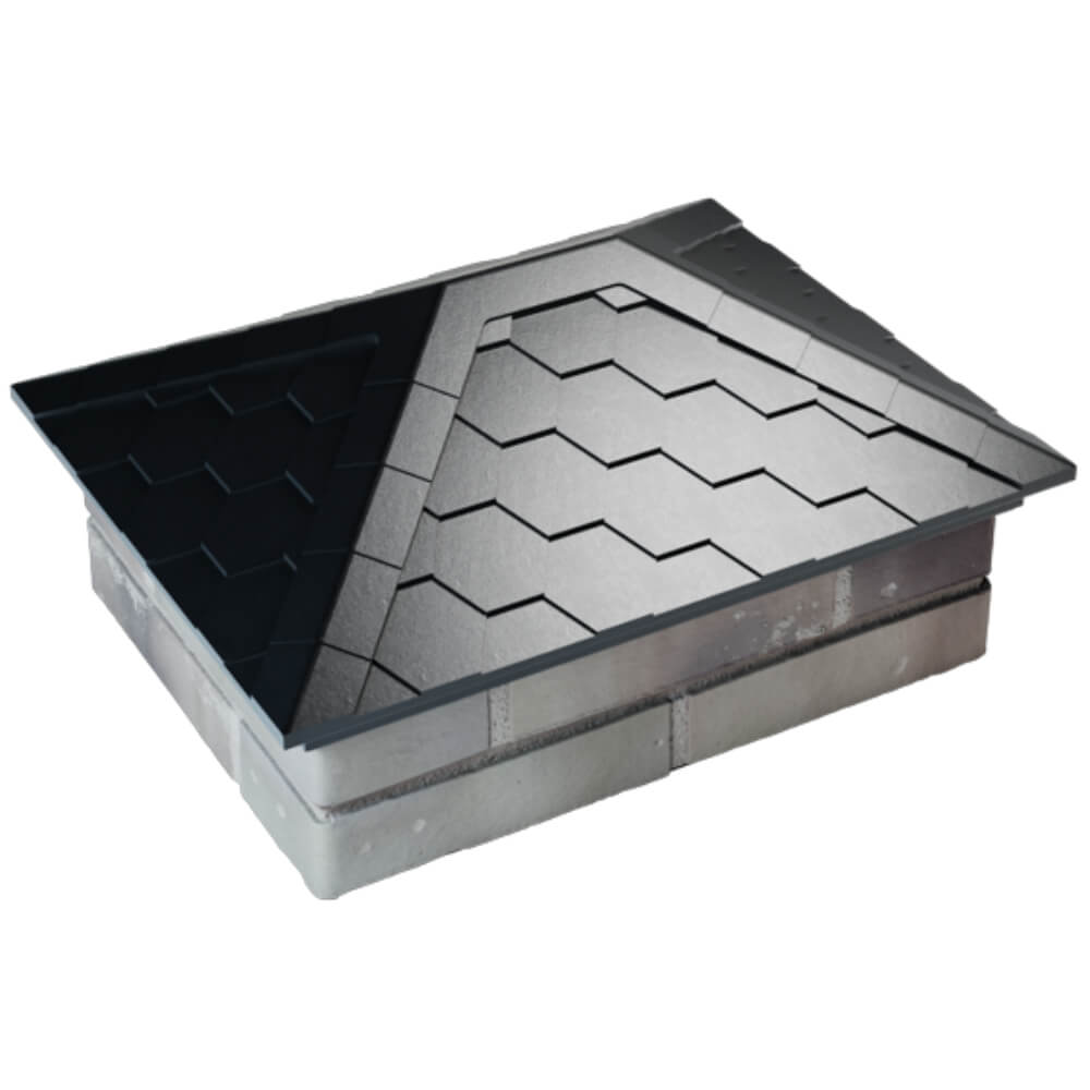 Колпак Zking Эверест Черный на столб 2х1.5 кирпича (520х390мм) Уссурийск фото