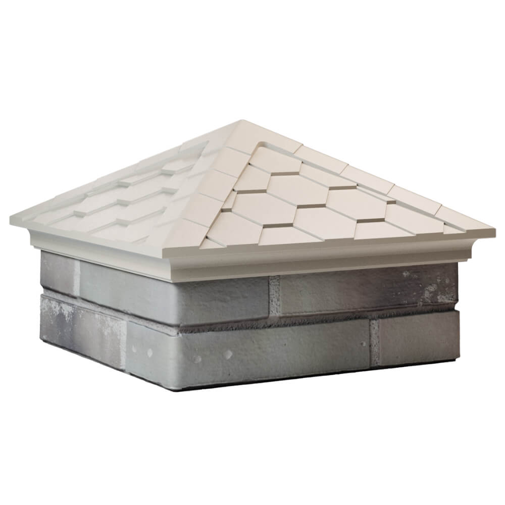 Колпак Zking Эверест Бежевый на столб 1.5х1.5 кирпича (390х390мм) в Уссурийске фото