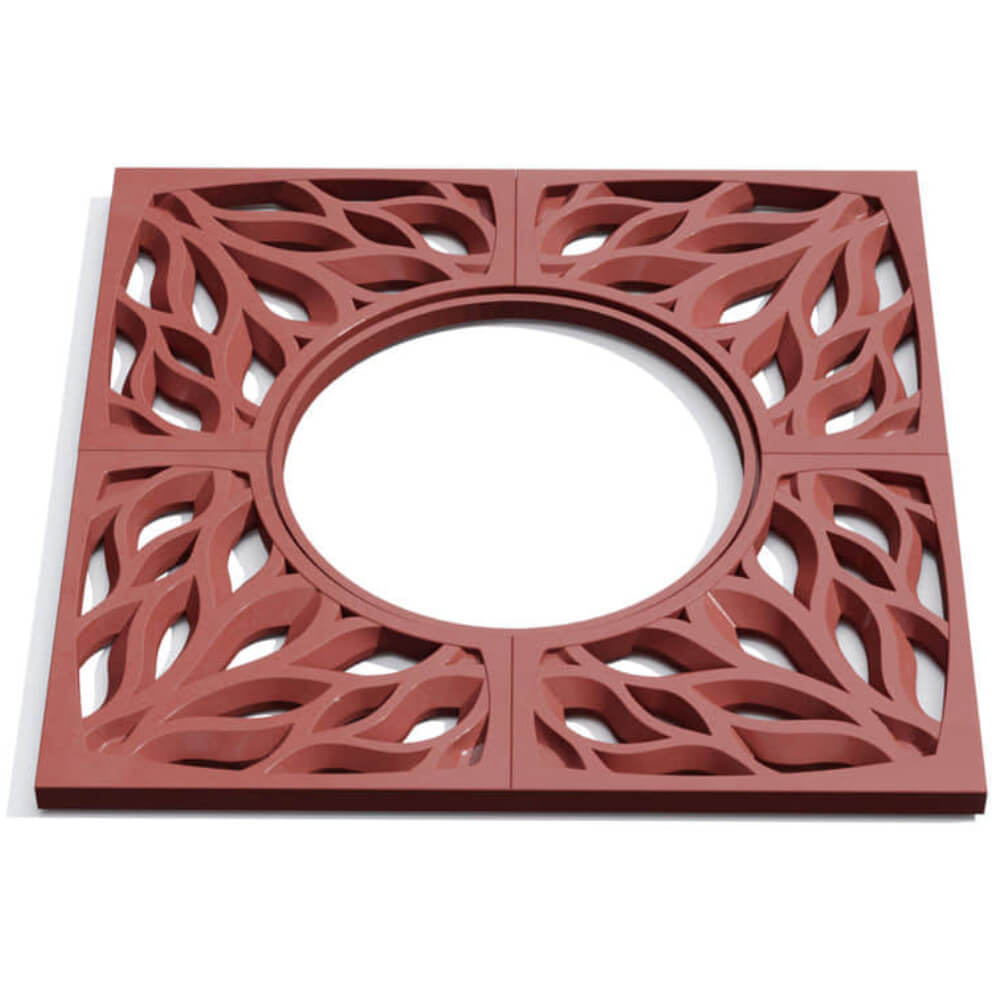 Приствольная решетка для дерева ZKING CRUST 1.2х1.2м Красная Уссурийск фото