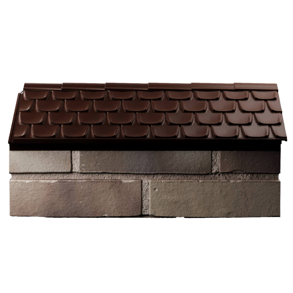 Парапет Zking Эльбрус Коричневый с посадкой на 1 кирпич (255мм) в Уссурийске фото