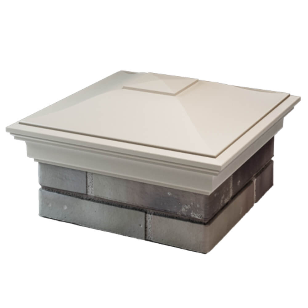 Колпак Zking Монблан Бежевый на столб 1.5х1.5 кирпича (385х385мм) в Уссурийске фото