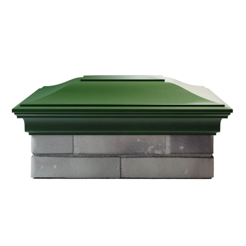 Колпак Zking Монблан Зеленый на столб 2х1.5 кирпича (515х385мм) в Уссурийске фото