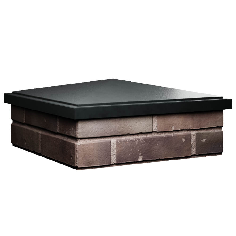 Колпак Zking БонаМоно Черный на столб 2х2 кирпича (515х515, 530х530мм) в Уссурийске фото