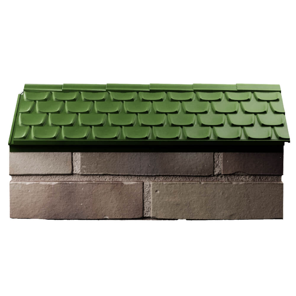 Парапет Zking Эльбрус Зеленый с посадкой на 1 кирпич (255мм) в Уссурийске фото