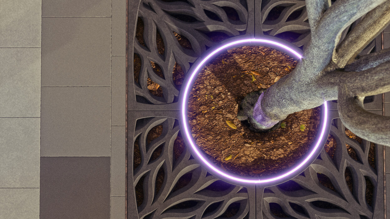 Приствольная решетка для дерева ZKING CRUST 1.2х1.2м Черная в Уссурийске фото