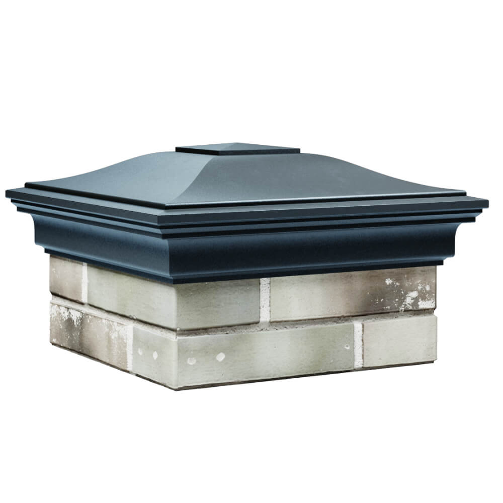 Колпак Zking Монблан Серый на столб 1.5х1.5 кирпича (385х385мм) в Уссурийске фото