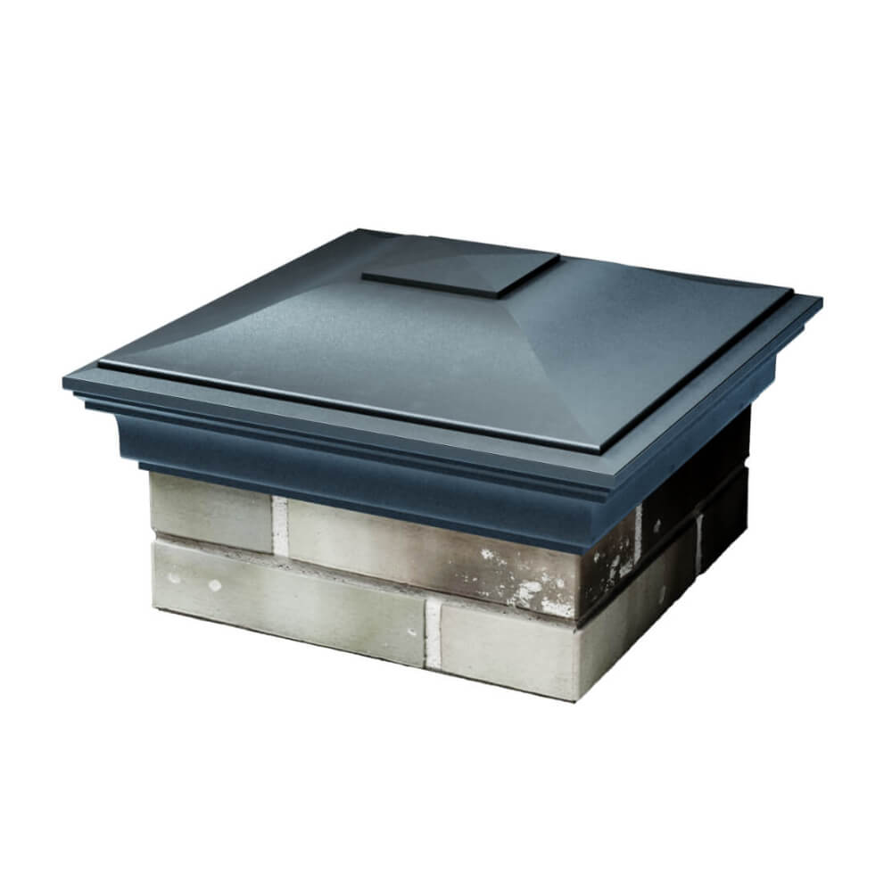 Колпак Zking Монблан Серый на столб 1.5х1.5 еврокирпича 0.7НФ (355х355мм) в Уссурийске фото