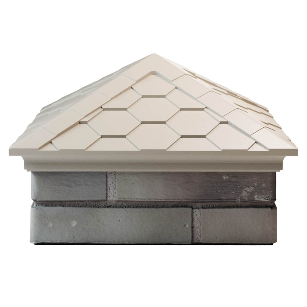 Колпак Zking Эверест Бежевый на столб 1.5х1.5 кирпича (390х390мм) Уссурийск фото