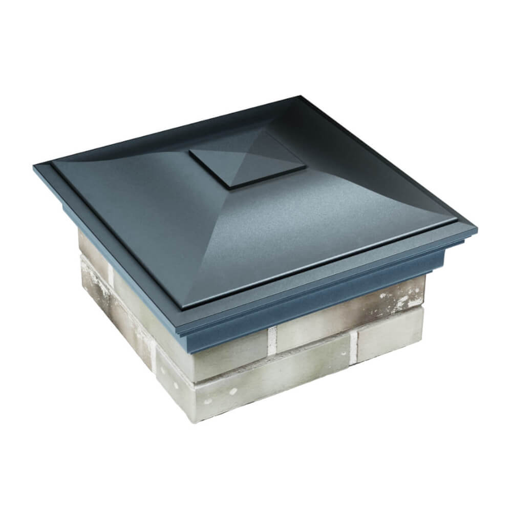 Колпак Zking Монблан Серый на столб 1.5х1.5 еврокирпича 0.7НФ (355х355мм) в Уссурийске фото