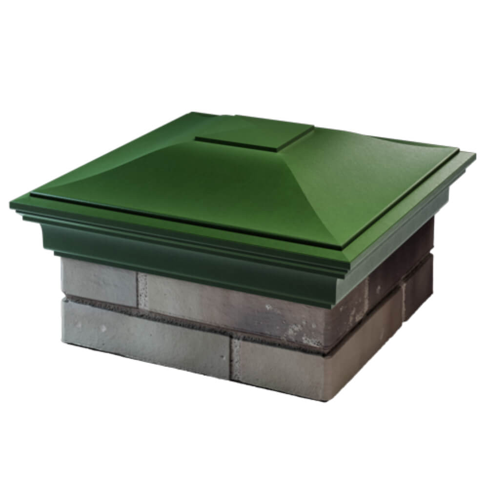 Колпак Zking Монблан Зеленый на столб 1.5х1.5 кирпича (385х385мм) в Уссурийске фото