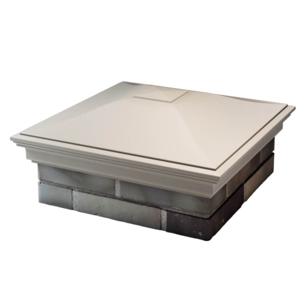 Колпак Zking Монблан Бежевый на столб 2х2 кирпича (515х515мм) в Уссурийске фото