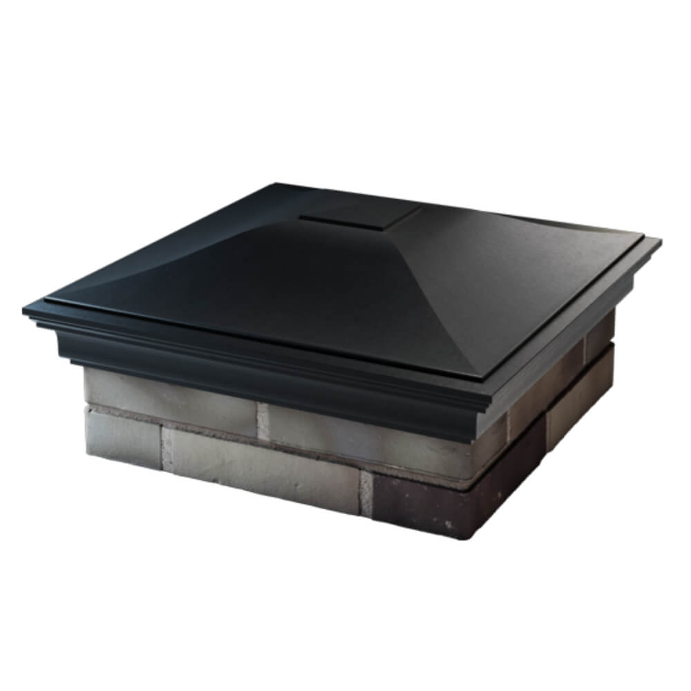 Колпак Zking Монблан Черный на столб 2х2 кирпича (515х515мм) в Уссурийске фото