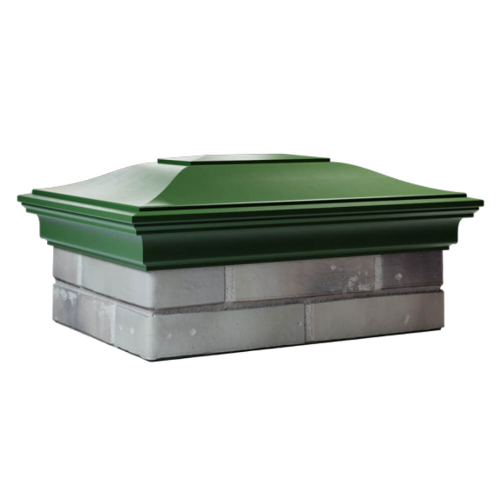 Колпак Zking Монблан Зеленый на столб 2х1.5 кирпича (515х385мм) в Уссурийске фото