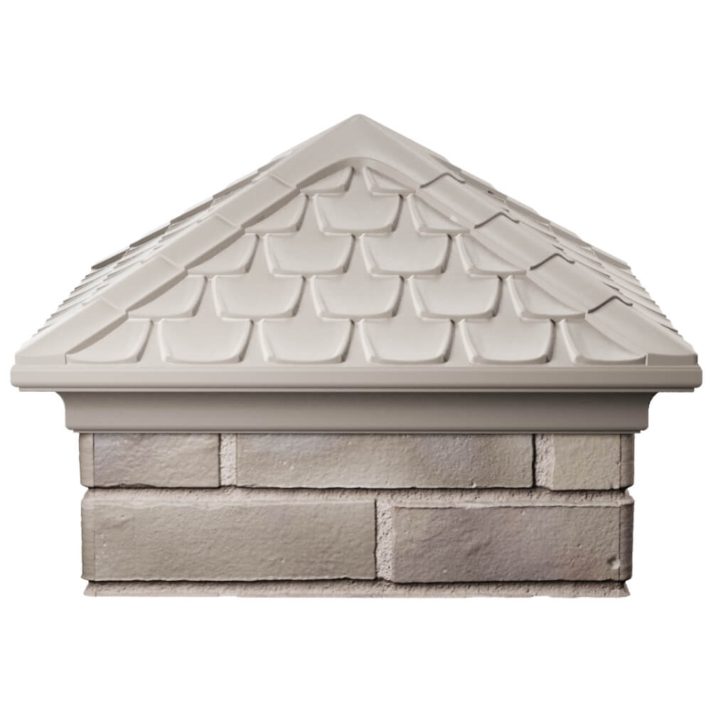 Колпак Zking Эльбрус Бежевый на столб 1.5х1.5 кирпича (385х385мм) Уссурийск фото