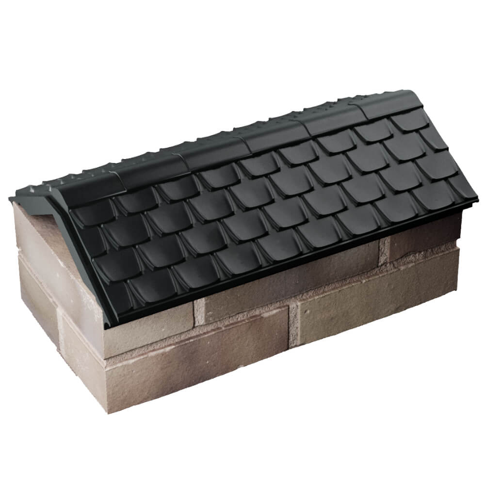 Парапет Zking Эльбрус Черный с посадкой на 1 кирпич (255мм) в Уссурийске фото