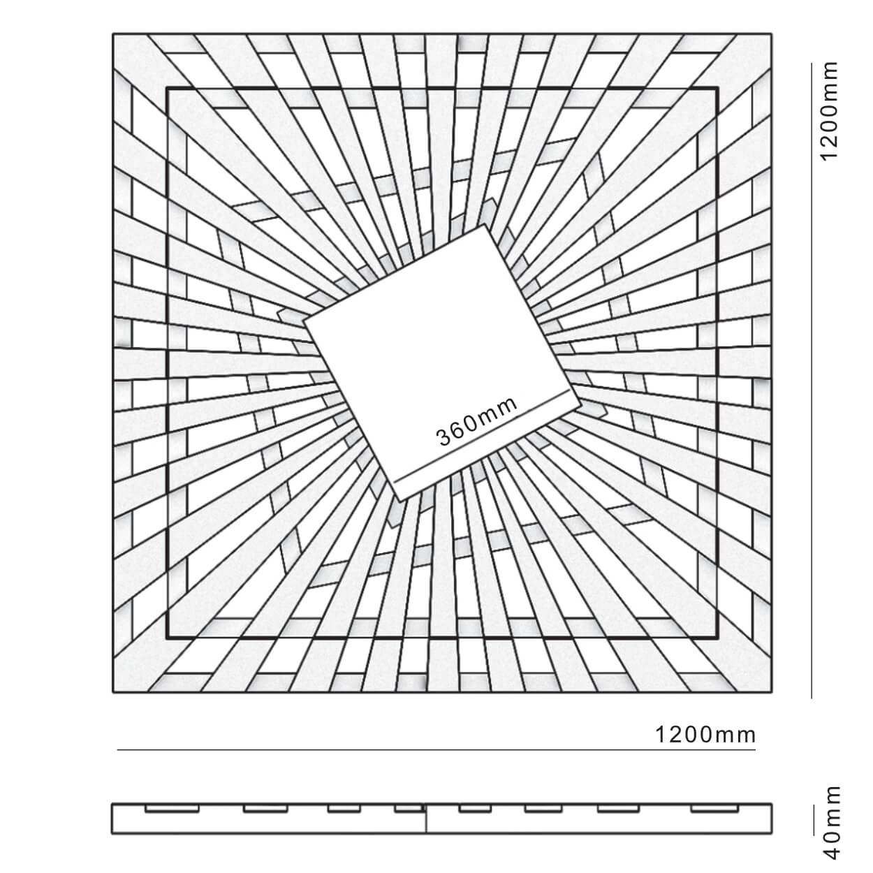 Приствольная решетка для дерева ZKING ATMOSPHERE 1.2х1.2м Черная в Уссурийске фото