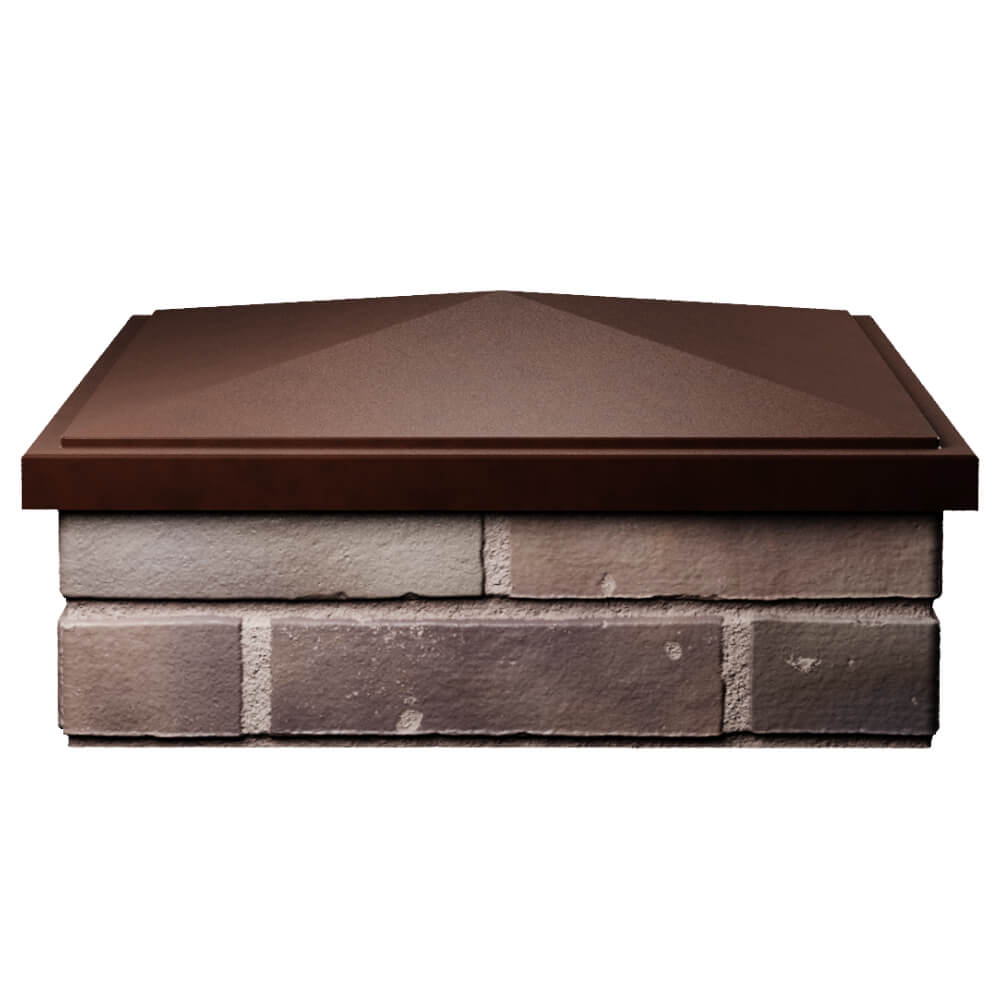 Колпак Zking БонаМоно Коричневый на столб 2х2 кирпича (515х515, 530х530мм) Уссурийск фото