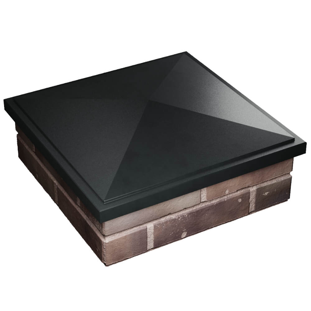 Колпак Zking БонаМоно Черный на столб 2х2 кирпича (515х515, 530х530мм) в Уссурийске фото