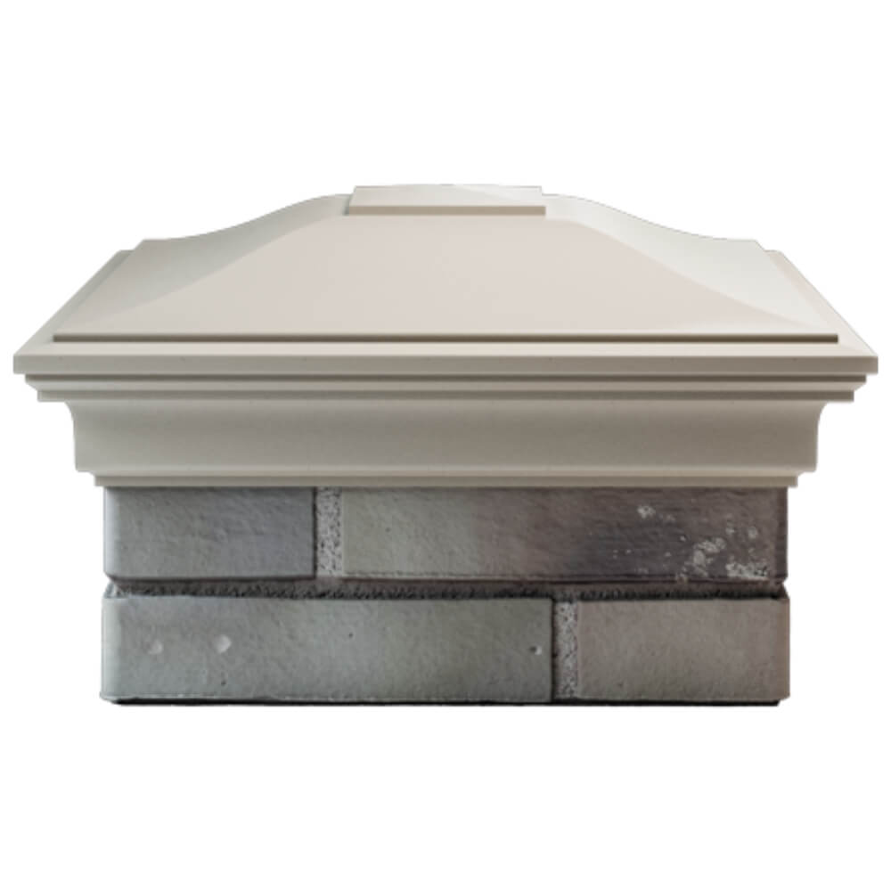 Колпак Zking Монблан Бежевый на столб 1.5х1.5 кирпича (385х385мм) Уссурийск фото