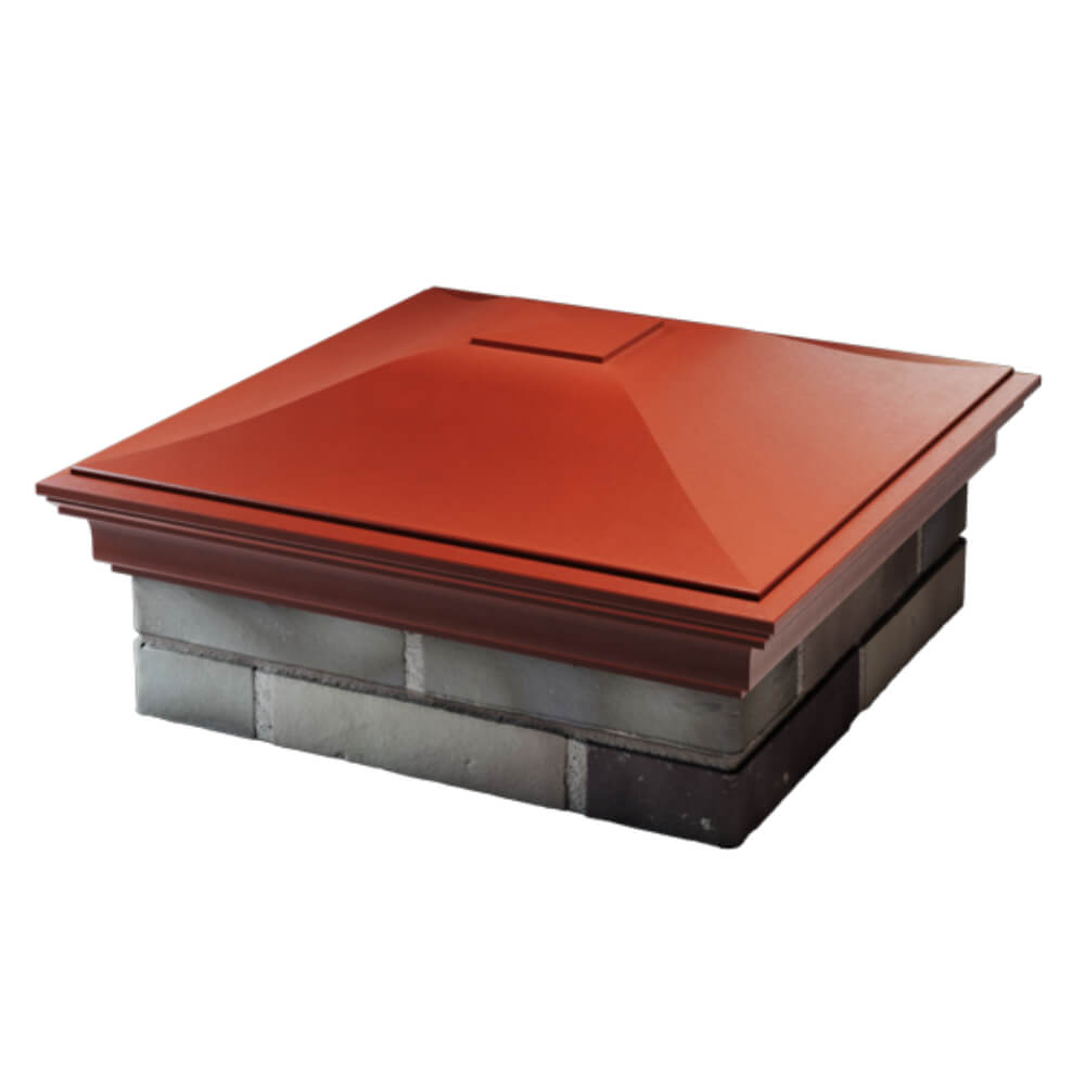 Колпак Zking Монблан Красный на столб 2х2 кирпича (515х515мм) в Уссурийске фото