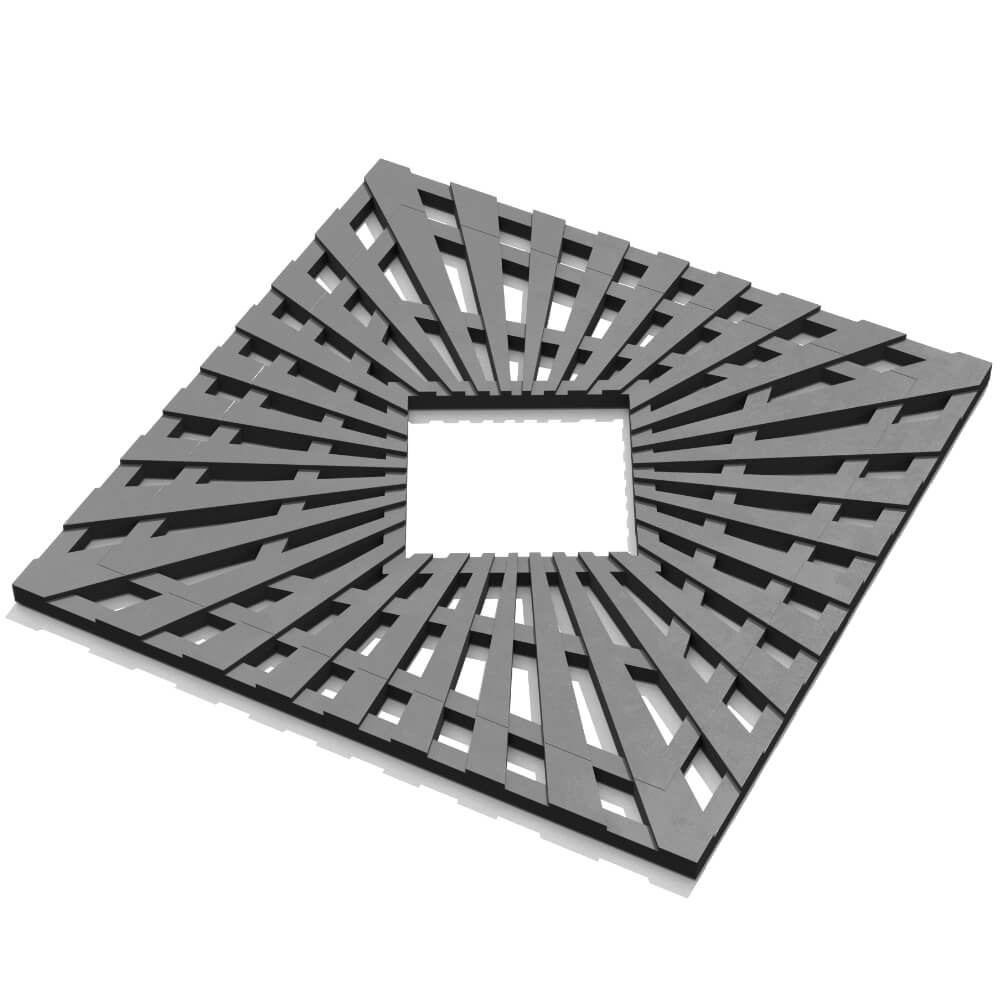 Приствольная решетка для дерева ZKING ATMOSPHERE 1.2х1.2м Серая в Уссурийске фото