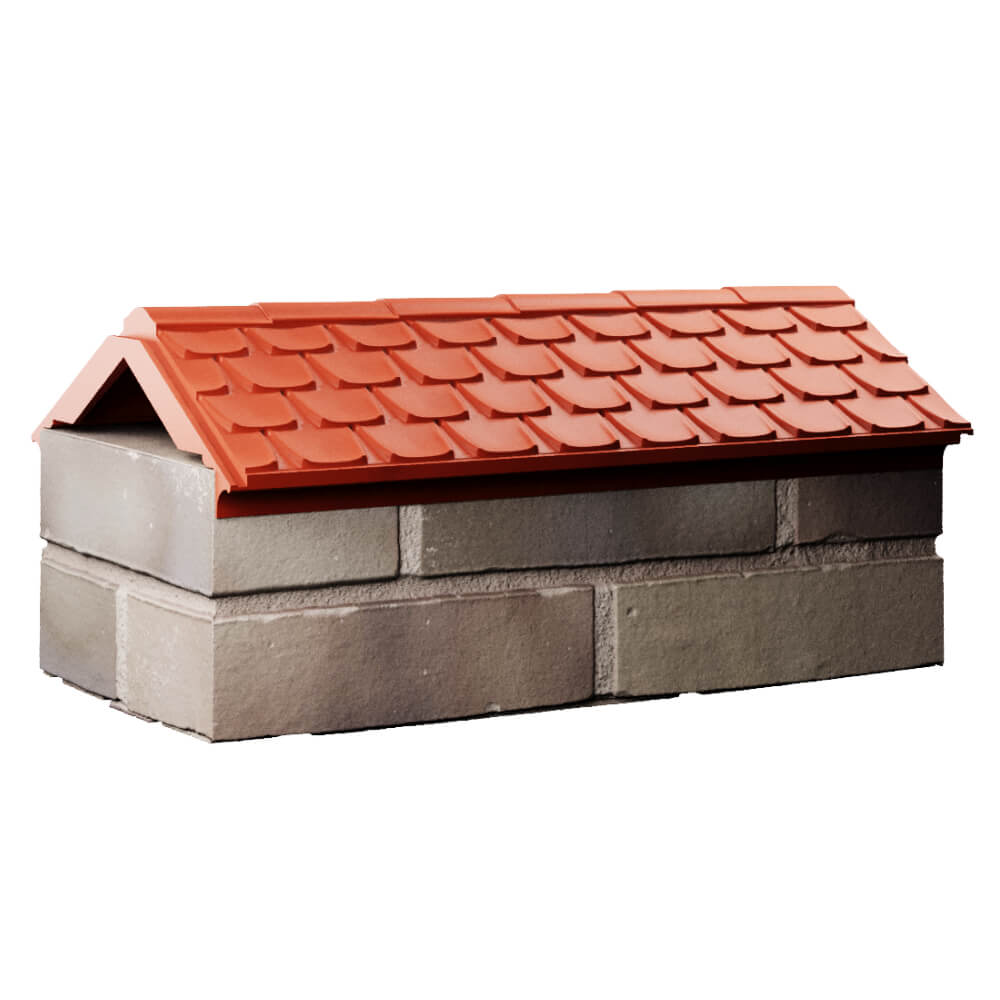 Парапет Zking Эльбрус Красный с посадкой на 1 кирпич (255мм) Уссурийск фото