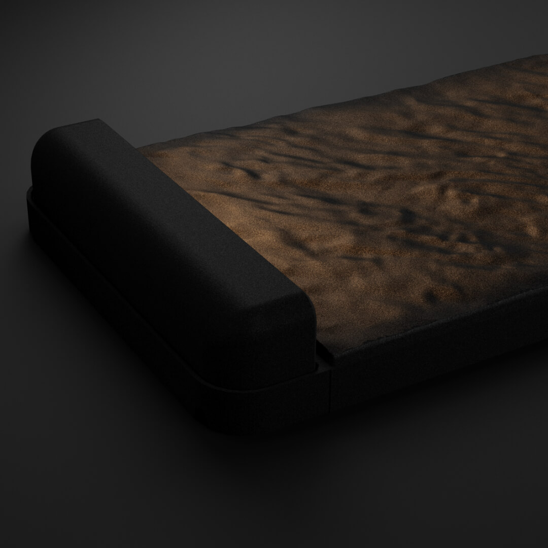 LED Светильник для шаговой плиты STONE Черный Сланец 330х75х98мм в Уссурийске фото