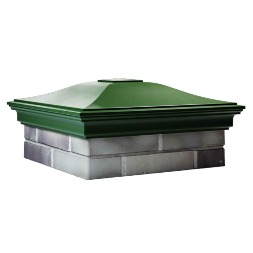 Колпак Zking Монблан Зеленый на столб 2х2 кирпича (515х515мм) в Уссурийске фото