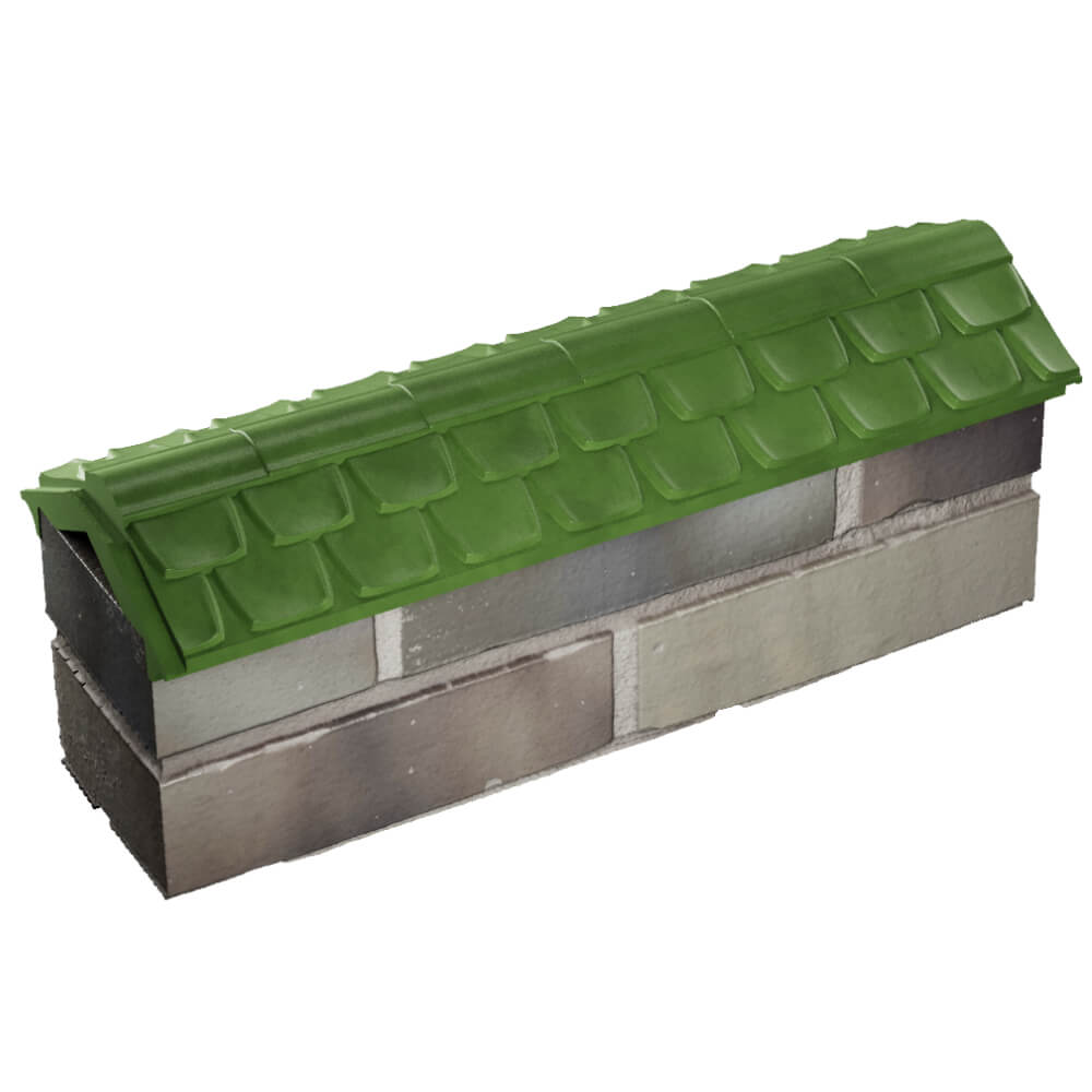 Парапет Zking Эльбрус Зеленый с посадкой на 0.5 кирпича (130мм) в Уссурийске фото